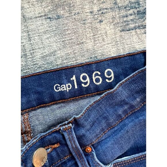 Gap 1969 Faded Medium Blue Denim Leggings Jeggings 26R - Picture 4 of 8